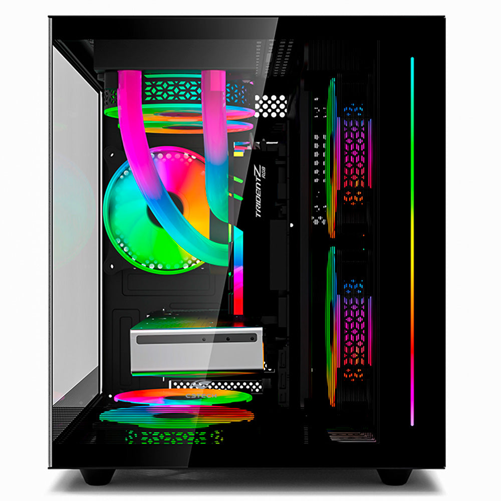 Computador Gamer Ryzen 5 5600GT, Vega 7, RAM 16GB DDR4, SSD M.2 NVMe 512GB, Windows 11 Pro, Gabinete Aquario