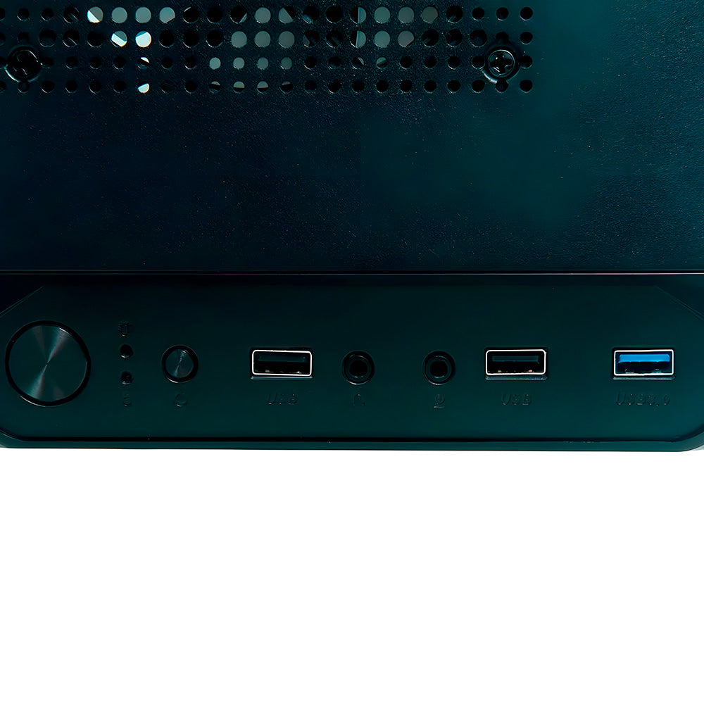 Gabinete Gamer Goldentec P1T1C GT801 RGB, Lateral Em Vidro Temperado, Sem Fonte - Preto