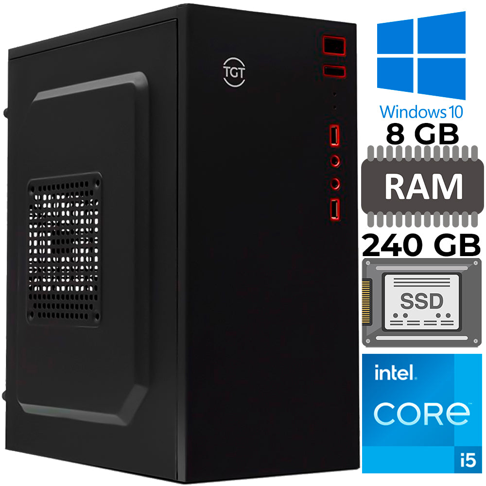 Computador Core i5 3450, Memoria RAM 8GB, SSD 240GB, Rede Gigabit, Suporte M.2, Gab TGT-B110-PR01, Windows 10