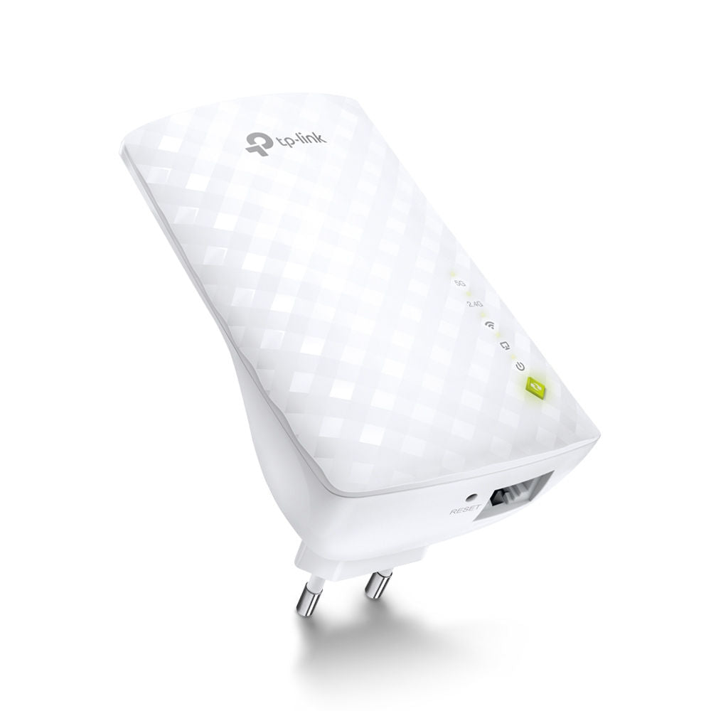 Repetidor Wi-Fi Mesh TP-Link RE200 AC750 Extensor Sinal, 433Mbps, 5GHz 300Mbps 2.4GHz Dual Band, Porta Ethernet, Branco