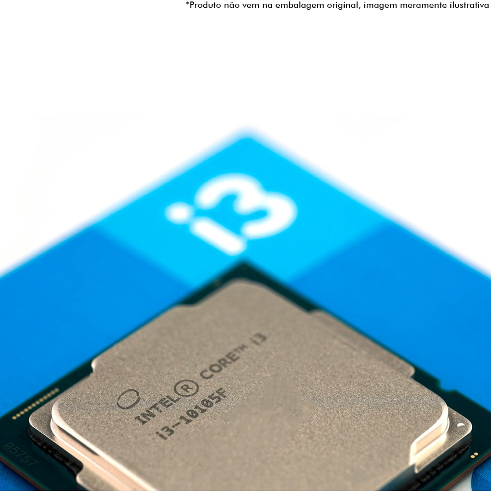 Processador Intel Core i3-10105F, 3.7GHz (4.4GHz Max Turbo), Cache 6MB, Quad Core, 8 Thread, LGA 1200 - BX8070110105F