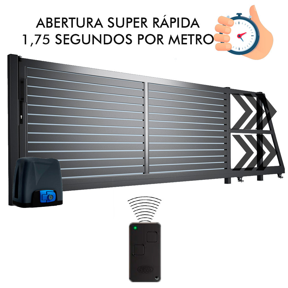 Motor de Portão Rossi DZ NANO 36 VIP 220V, Suporta Portão de Até 500KG, Com Cremalheiras