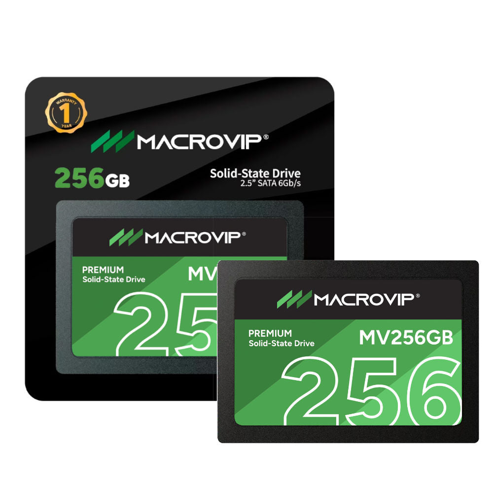 SSD Macrovip Premium 256GB 2.5" SATA III 6Gb/s, Leitura 520Mbs / Gravação 450Mbps– MV256GB