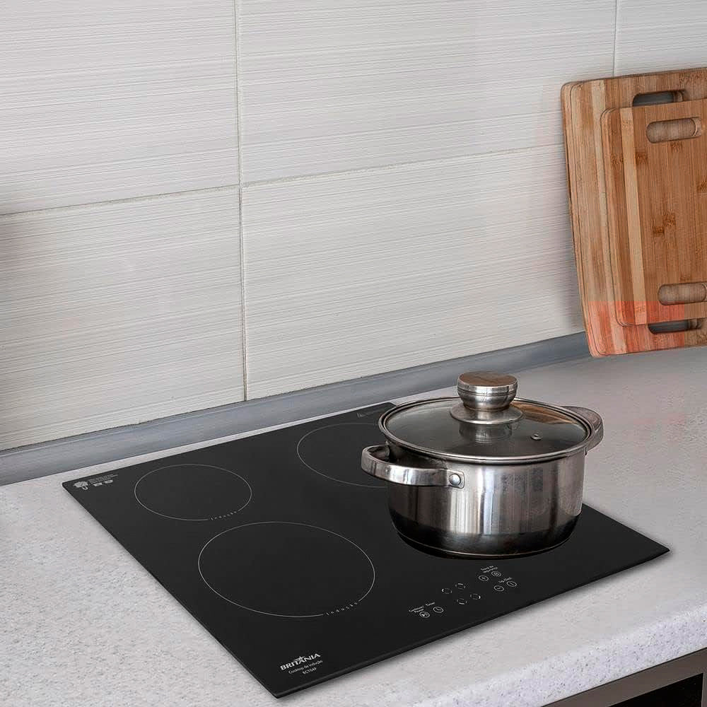 Cooktop Fogão Por Indução Britânia 4 Bocas Preto BCT04P
