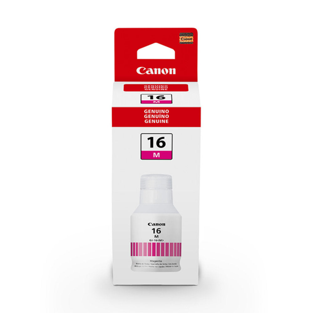 Refil de Tinta Canon GI-16 Magenta Original 135ml para Maxify GX5010, GX6010, GX7010, GX6020, GX7020