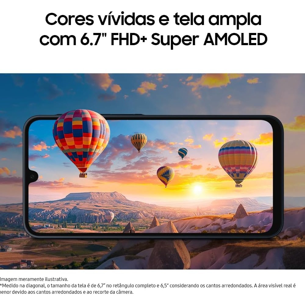 Samsung Galaxy A16 5G Tela 6.7" Super AMOLED 90Hz 128G  4GB Exynos 1330 Câmera Tripla 50MP, Azul escuro