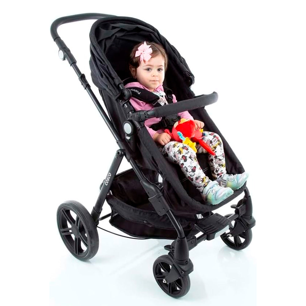 Cosco Kids, Travel System Poppy Duo, Preto Mescla