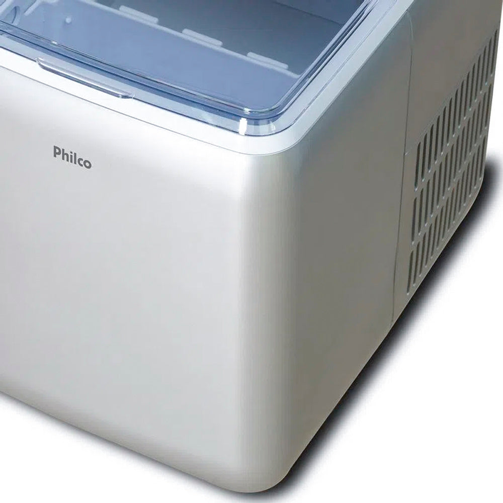 Maquina de Gelo Philco PMG02T Capacidade 22kg - Prata