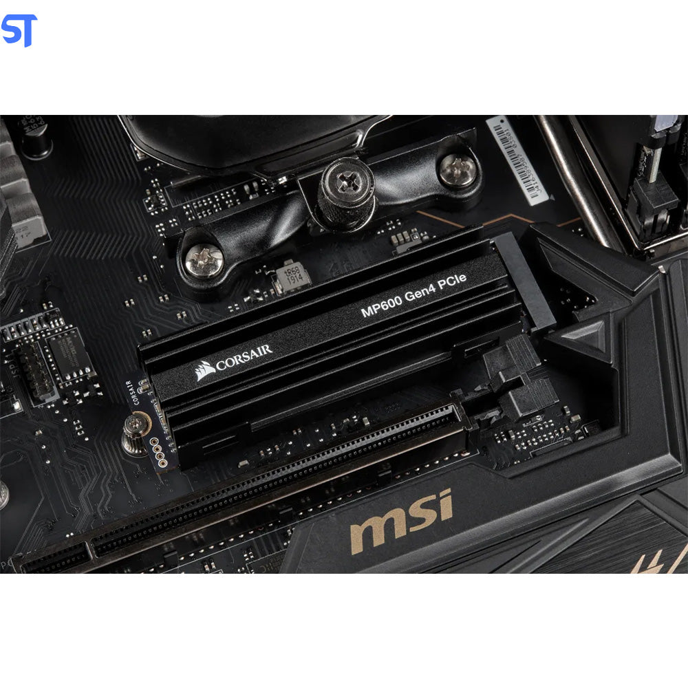 SSD NVME Corsair Force MP600, 1TB, M.2 2280, NVME PCIe, Leitura 4950MB/s, Gravacao 4000MB/s, CSSD-F1000GBMP600R2