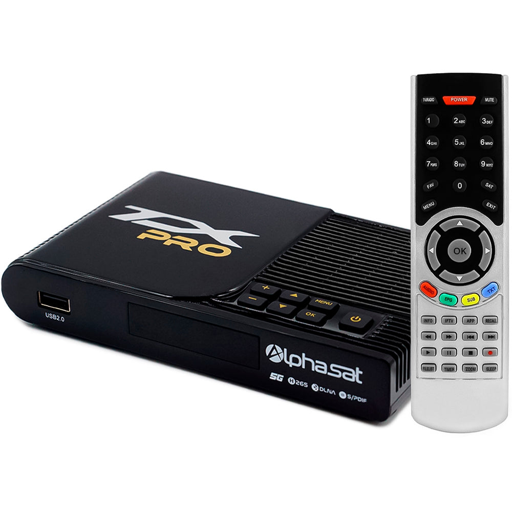 Receptor Alphasat TX Pro 5G Full HD Wi-Fi - Preto