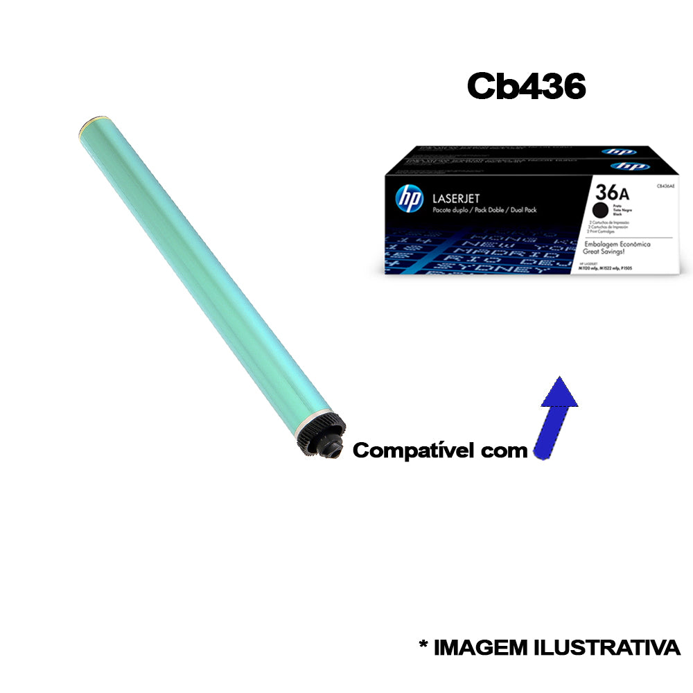 Cilindro Compatível HP CB 435 A, HP 435 CB 435 CE 285A CE 278A CB 436A Para 1102, 1102 W, M 1132, M 1210, M 1212, M 1130