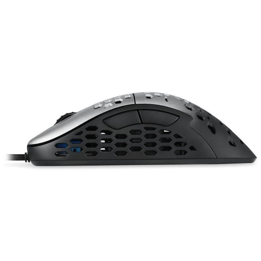Mouse Gamer Motospeed Darmoshark N1 Essential Sensor ZEUS6400, 6400 DPI, RGB, 6 Botões, USB Cabo 1,8m, Prata