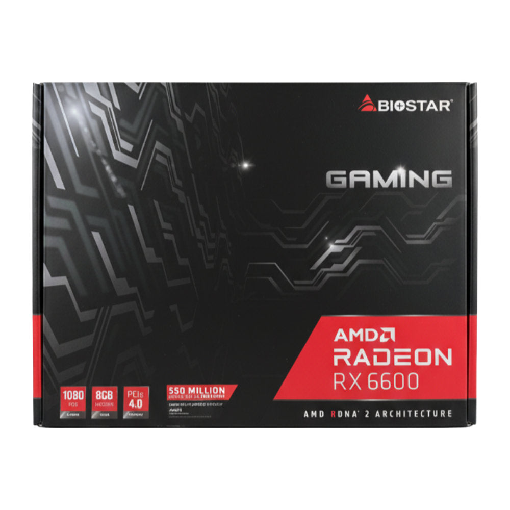 Placa de Vídeo Biostar AMD Radeon RX 6600, 8GB GDDR6, 128-Bit, Ray Tracing, HDMI, 3xDP, VA6606RM81