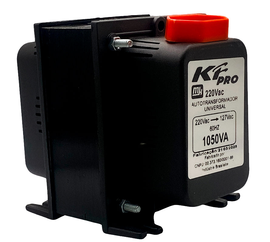 Autotransformador KF, Bivolt 110/220V, 1.050VA, Pro, Preto - TRF0911