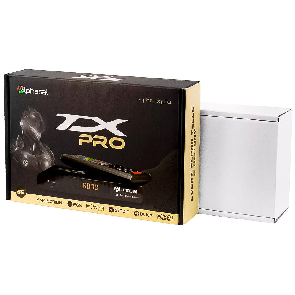 Receptor Alphasat TX Pro 5G Full HD Wi-Fi - Preto