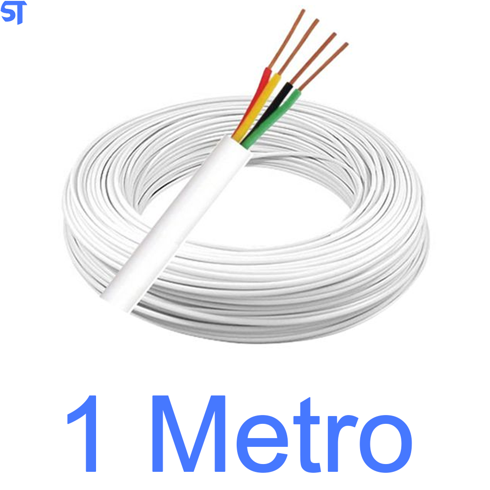 Metro de Cabo Cci Alarme e Telefonia 2 Pares 4 Vias Sólido DNI Hi-Flex
