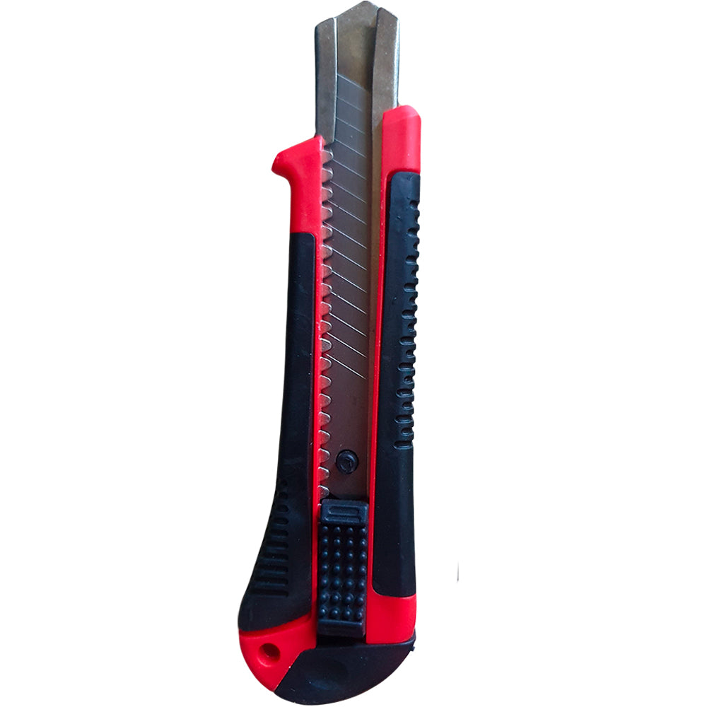 Estilete Profissional Cutter Knife Com Laminas 18mm Vermelho - Atomo