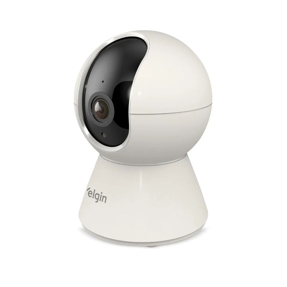 Câmera de Segurança Rotativa Inteligente Full HD 1080P Visão 360° Wi-Fi Micro SD 128GB (48CAMINTPT20)