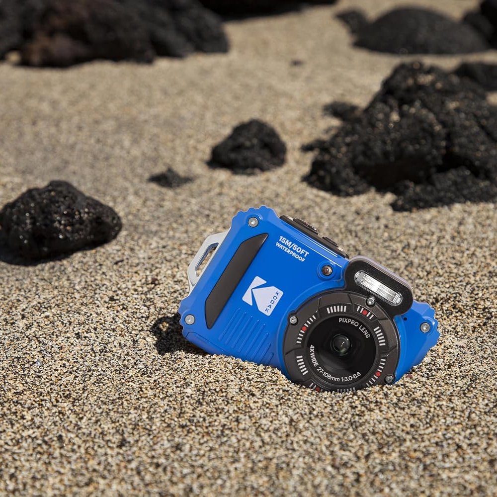 Câmera Kodak Pixpro WPZ2 À Prova D'água 15m + 2 Baterias e SD 16GB - Azul