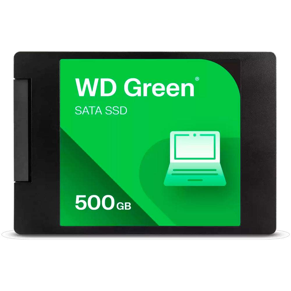 SSD WD Green 500GB 2.5" SATA III 6Gb/s, 7mm, Leitura até 545MB/s, 3D NAND, WDS500G5G0A