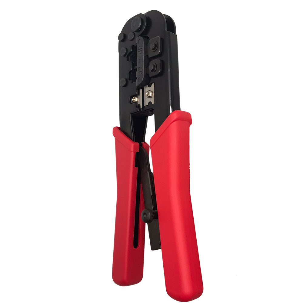 Alicate De Crimpagem RJ-11 + RJ-12 + RJ-45 Com Catraca BrCabo