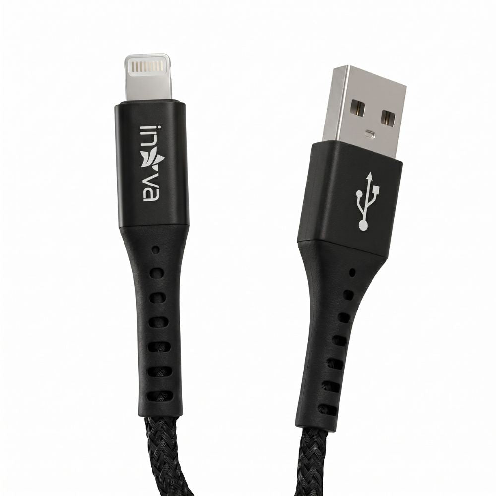 Cabo De Dados e Carregamento Turbo Para iPhone, USB Para Lightning 3.4A Saída, 1 Metro, Inova Prime