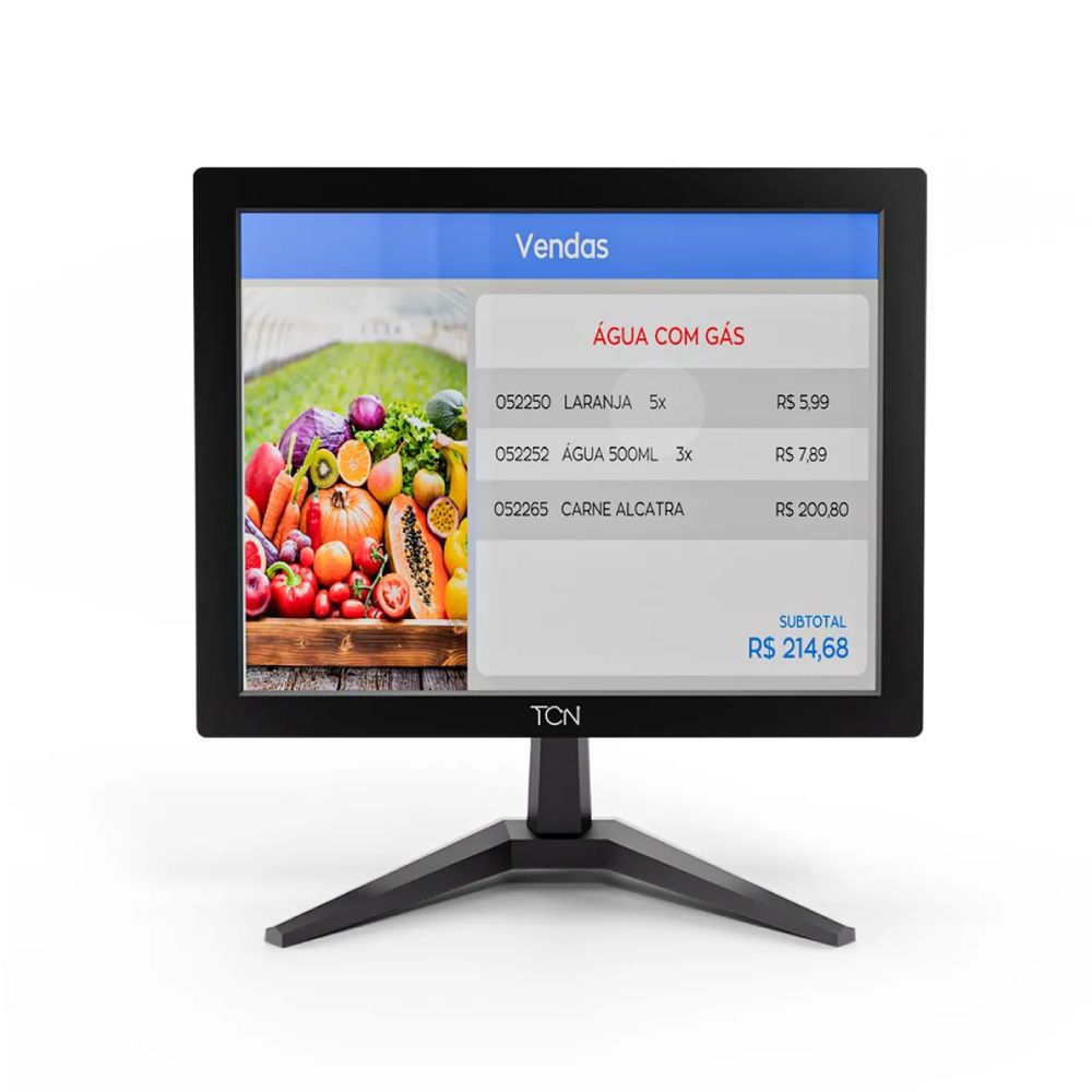 Monitor LED 15" HD Office  HD, 60Hz, HDMI, VGA, Flat, TCN