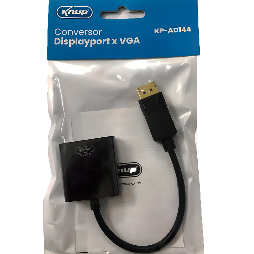 Conversor Displayport Para VGA 1080P KNUP - KP-AD144