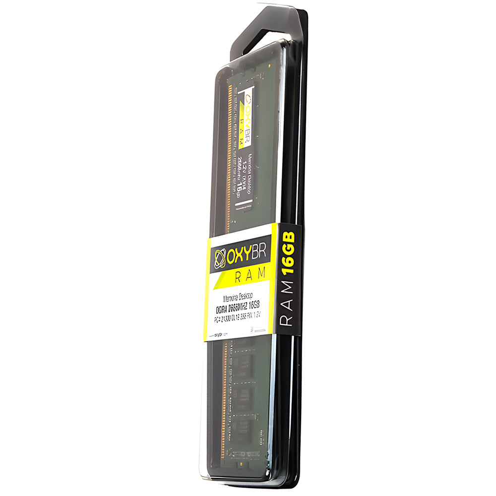 Memória Ram Desktop 16GB 2666MHz DDR4, OXYBR26N19S8/16, CL-19, PC4-21300, DIMM, 1.2V - OxyBR