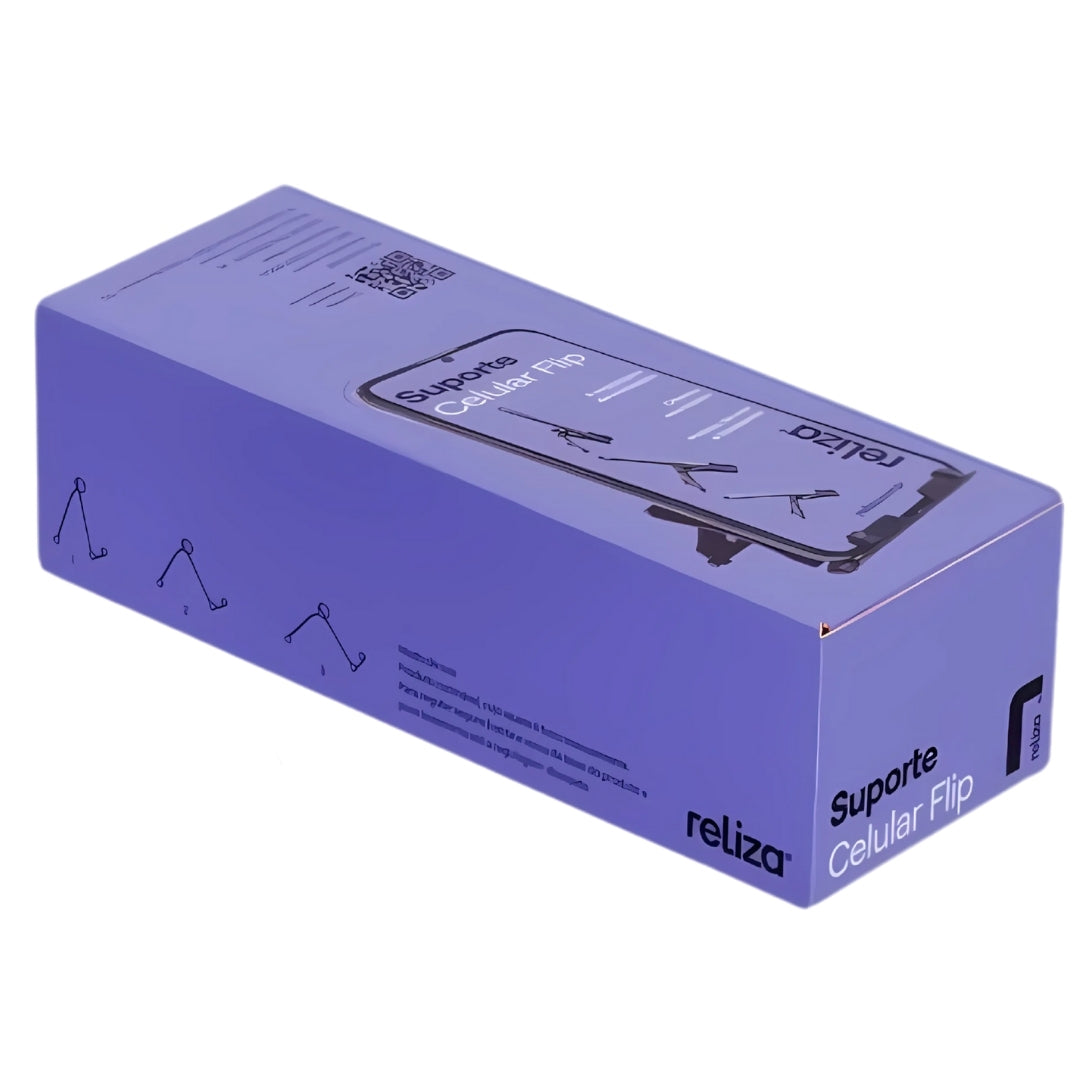 Suporte Dobrável para Celular Flip, Portátil, Leve e Colorido (Cores Sortidas)