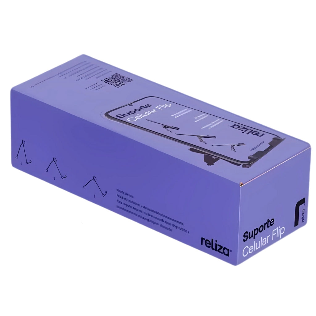 Suporte Dobrável para Celular Flip, Portátil, Leve e Colorido (Cores Sortidas)