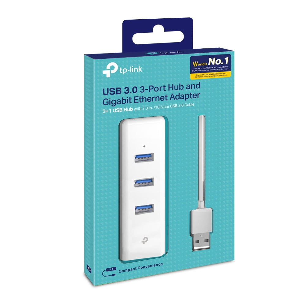 Hub USB 3.0 TP-Link UE330 e Placa de Rede Externa Gigabit RJ45 Windows Mac Linux