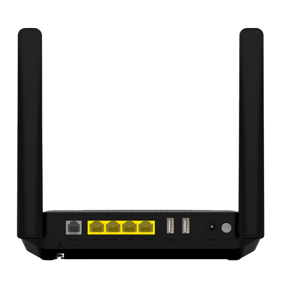 Roteador Modem Óptico Wireless ONT HG6145F Intelbras, FiberHome, 4 Portas Gigabit Ethernet, AX1800 Wi-Fi 6, 1200 Mbps