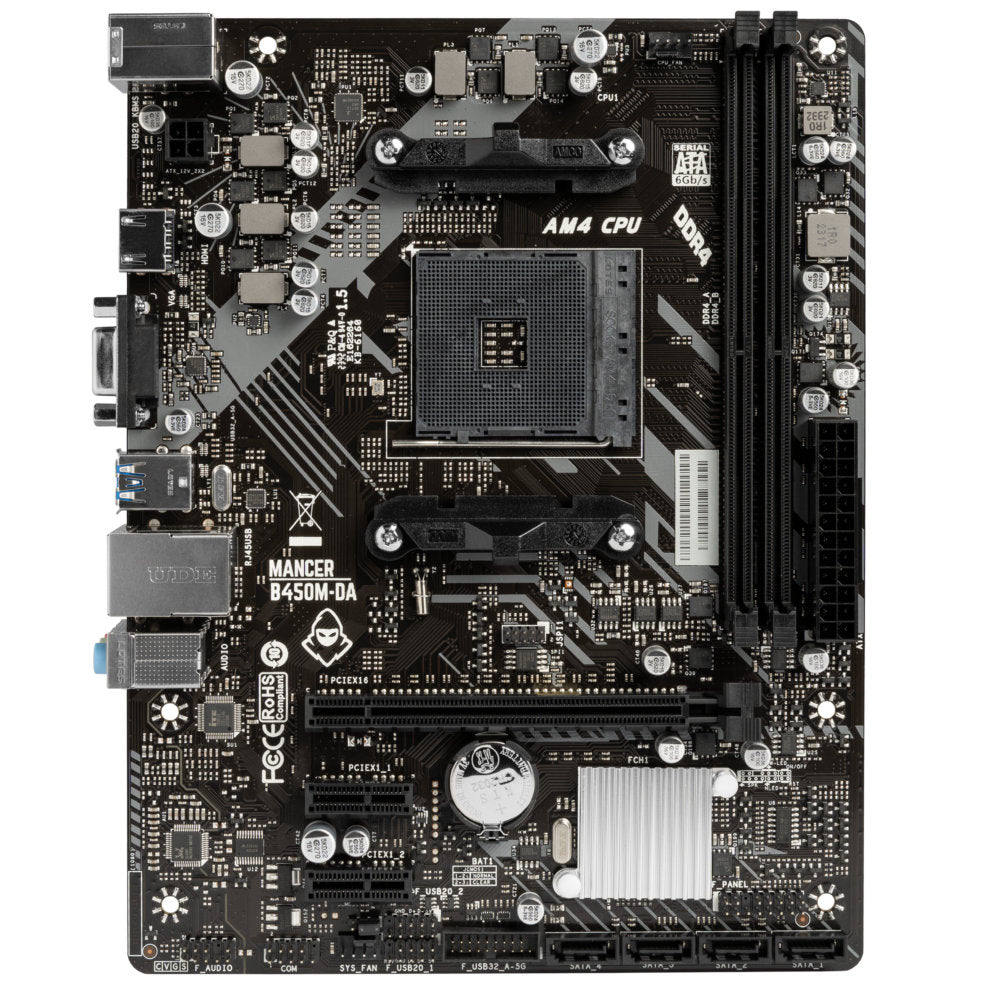 Computador Gamer Ryzen 5 3400G, B450M-DAV2, RAM 16GB(2X8), SSD 480GB, Fonte 400W Bronze 80Plus, Gab CV300-BK