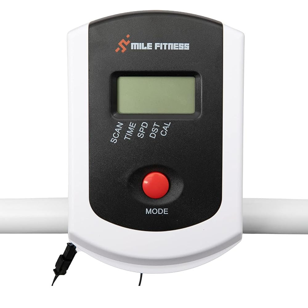 Esteira Mecânica Mile Fitness Dobrável 3 Inclinações Ajustáveis 110kg Display Tempo Distância Calorias 130x50x120cm