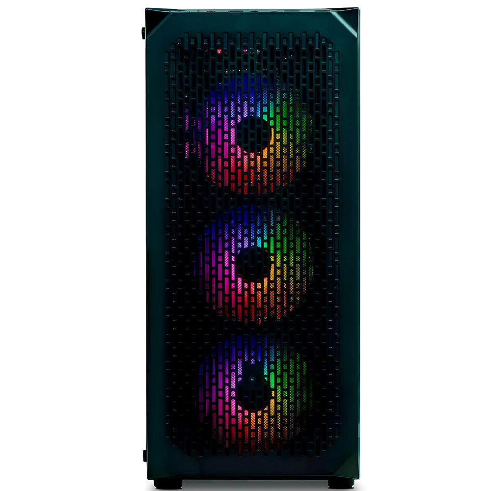 Gabinete Gamer Goldentec P1T1C GT801 RGB, Lateral Em Vidro Temperado, Sem Fonte - Preto