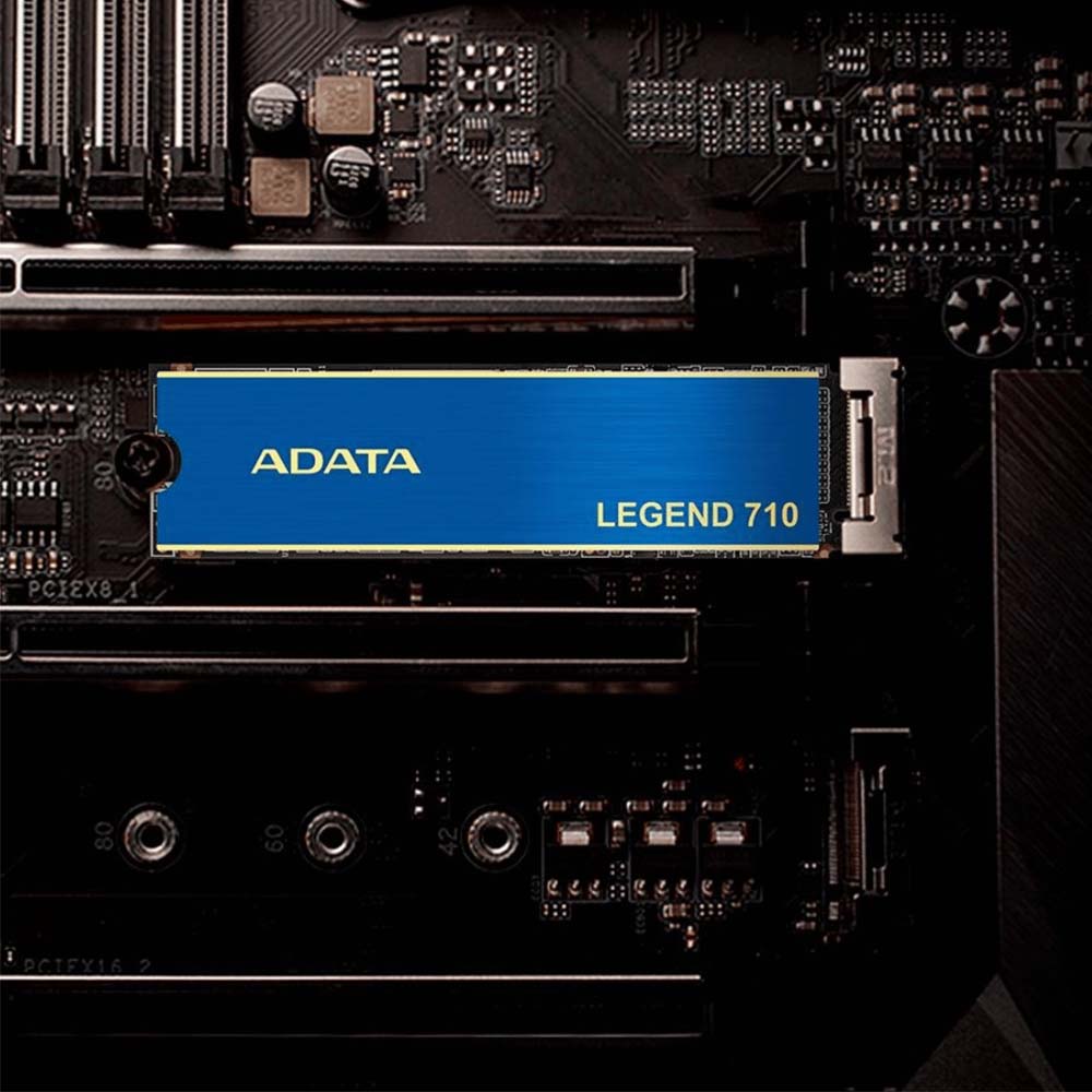 SSD M.2 Adata 512GB Legend 710 M.2 2280 PCIe GEN3x4 NVMe 1.4 Leitura 2.400 MB/s Gravação 1.800 MB/s Azul ALEG-710-512GCS