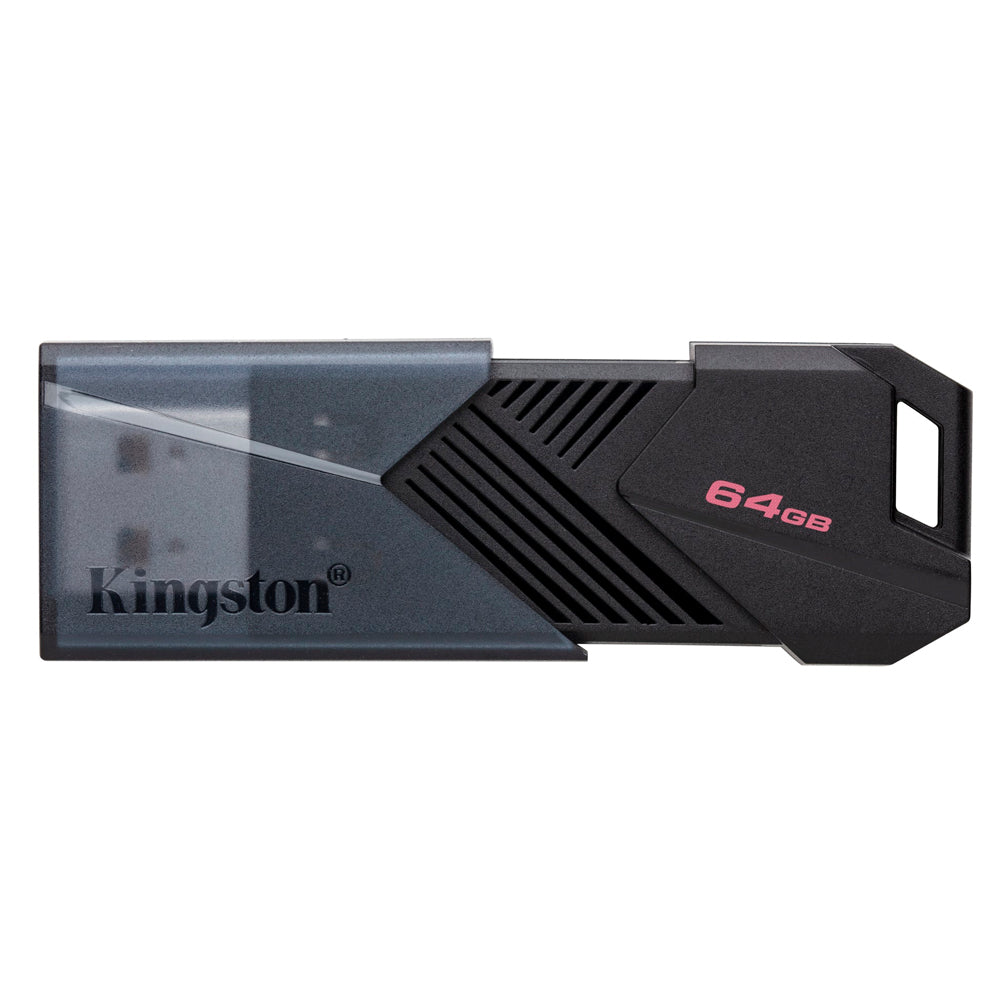 Pen Drive Kingston DataTraveler Exodia Onyx 64GB USB 3.2 Gen1, Preto Fosco, Tampa Deslizante - DTXON/64GB