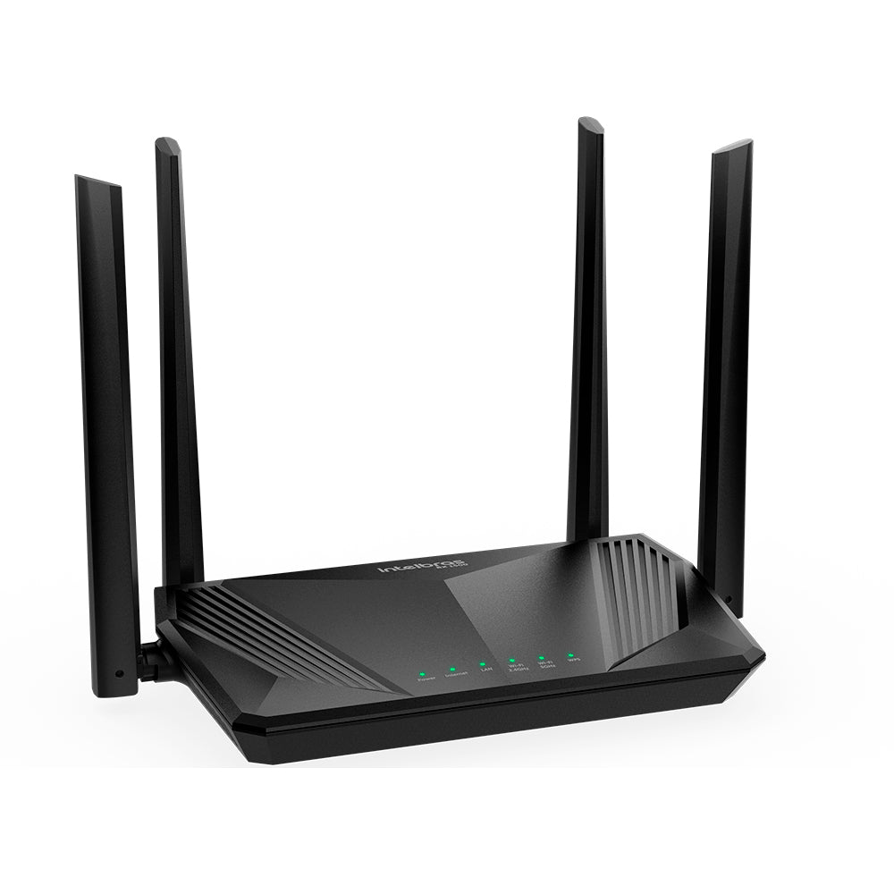 Roteador Wi-Fi 6 Dual Band Intelbras RX 1500, Tecnologia Wi-Fi 6 e OFDMA, 4 Portas Gigabit , 1200Mbps