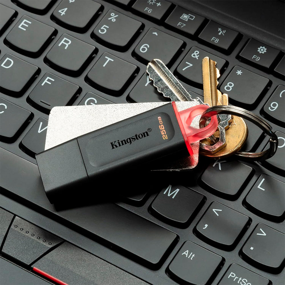 Pen Drive Kingston DataTraveler Exodia 256GB USB 3.2 Gen1, com Tampa Protetora, Preto - DTX/256GB