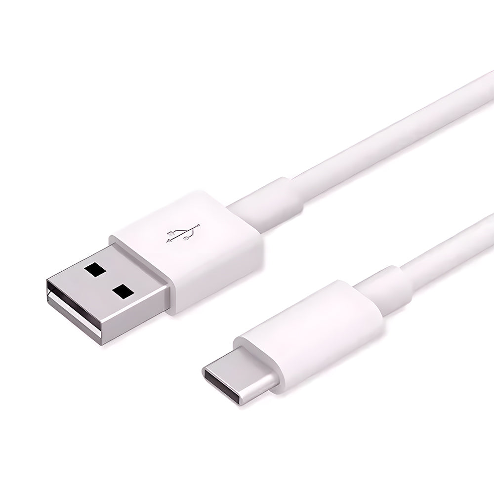 Cabo USB Para USB-C, Carregamento Rápido, 6A, 30cm Comprimento, Lehmox, LE-377, Branco