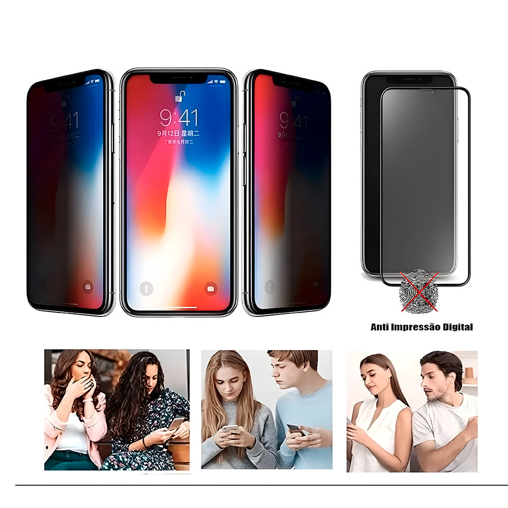 Pelicula Protetora de Tela, Ceramica Fosca, Para iPhone 12 / 12 Pro