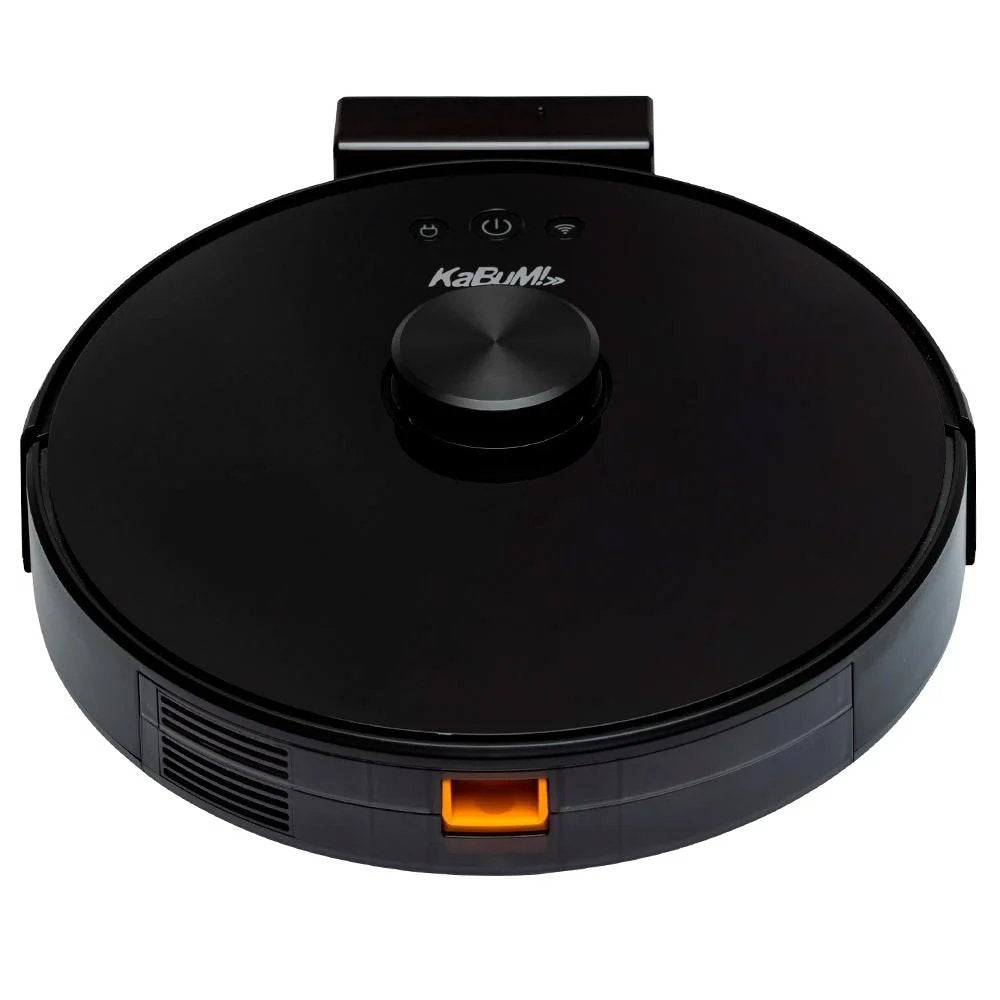 Robô Aspirador de Pó KaBuM! Smart 700, Aspira e Passa Pano, Compatível com Google Assistant e Alexa XR500 Bivolt - Preto