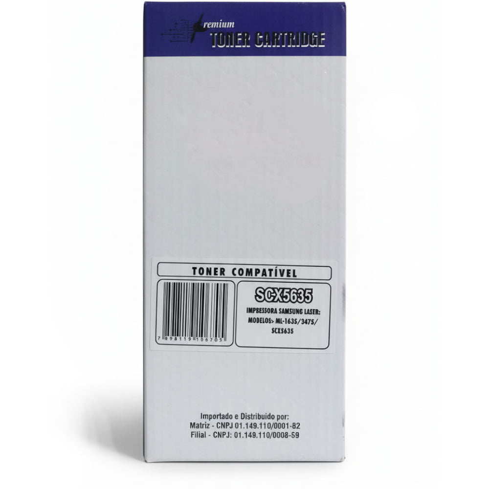 Toner Compatível Samsung MLT-D208S MLT-D208L D208 Preto Premium 10.000 Páginas ML-1635 SCX-5635, 5635FN, 5835FN