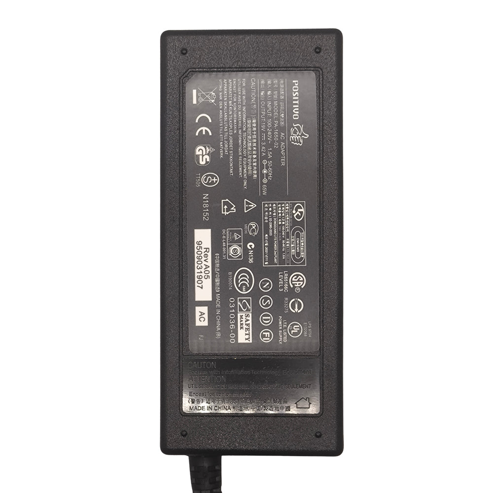 Fonte Compatível Notebook Positivo, 19V, 3.42A, 65W, Plug 5.5mm x 1.7mm, Modelo: PA-1650-02