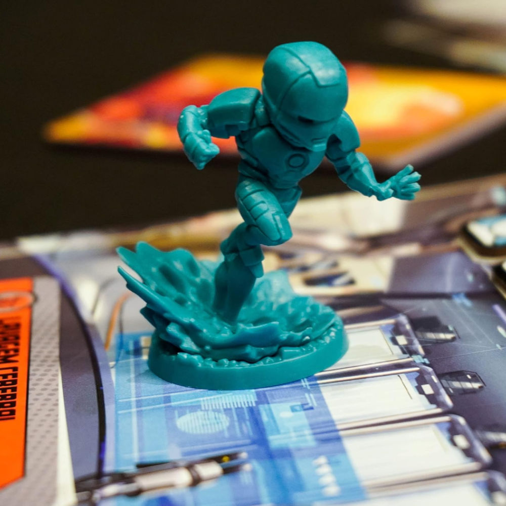 Jogo de Cartas Marvel United Galápagos 144 Cartas Poker 63x88mm, 7 Miniaturas Heróis, 3 Vilões, 1-4 Jogadores, 30-60min