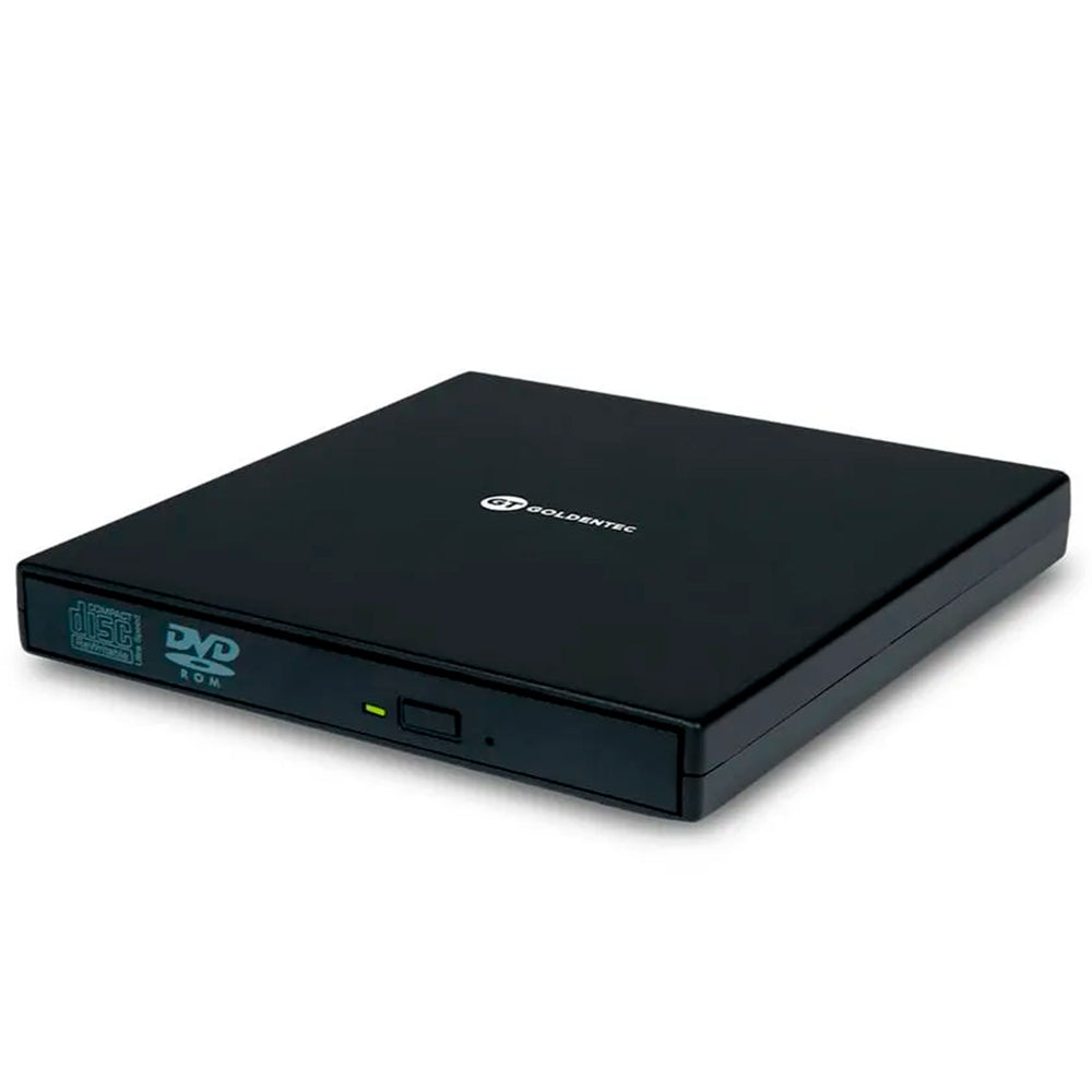 Leitor e Gravador de CD, Leitor de DVD Externo Portátil USB | GT Pop UP GT-Goldentec Preto