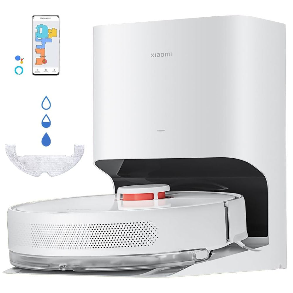 Robô Aspirador Xiaomi Vacuum X10, Aspira e Passa Pano, Sistema Inteligente de Navegação a Laser, Bateria 5200mAh, Branco
