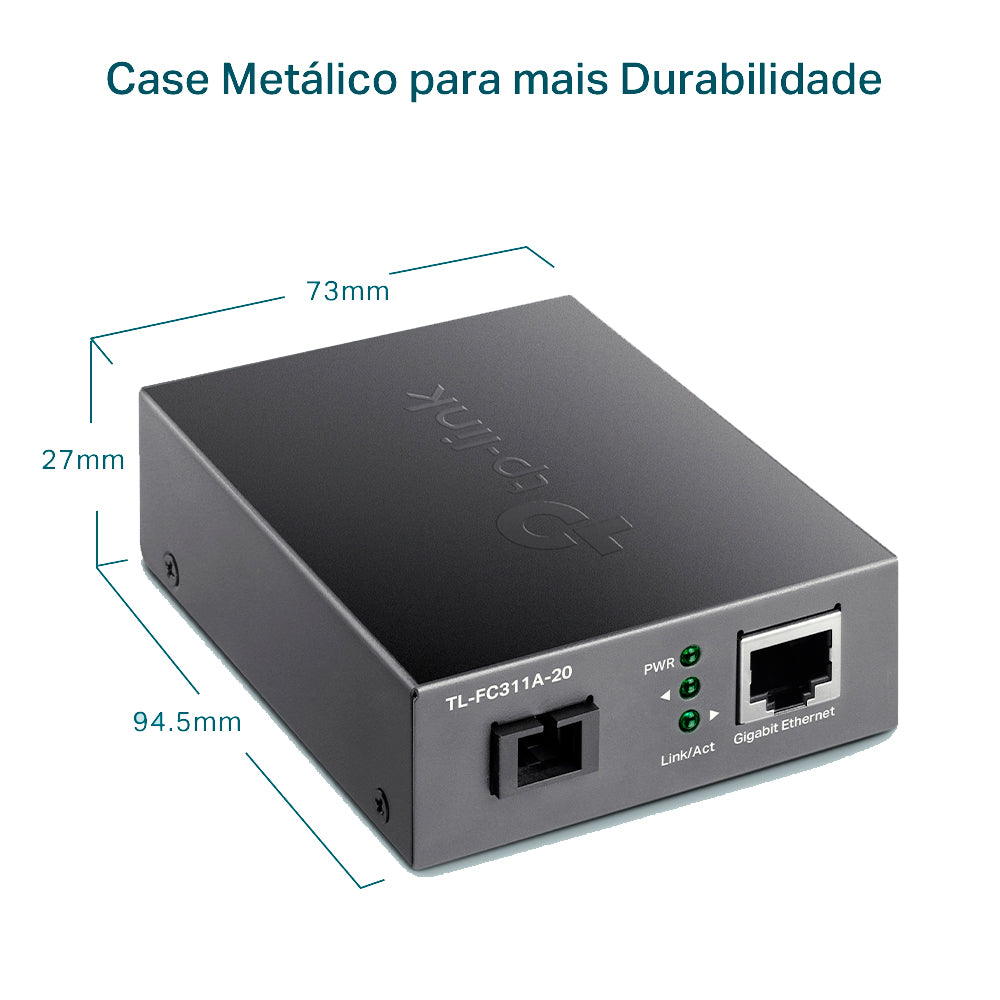 Conversor De Mídia TP-Link TL-FC311A-20 WDM Gigabit
