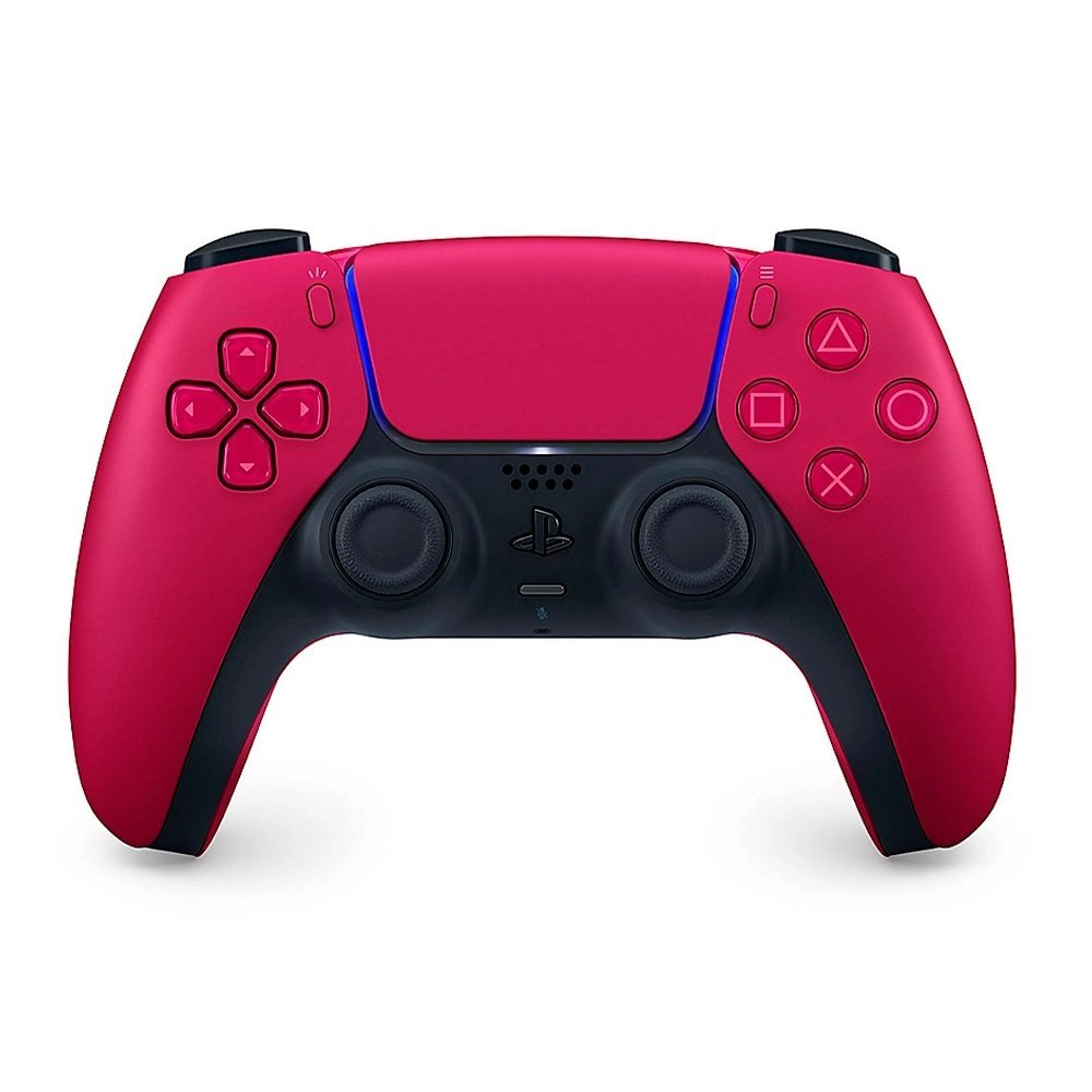 Controle Sony DualSense PS5 Sem Fio Cosmic Red Vermelho Microfone Gatilhos Adaptaveis